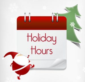 2020 Holiday Hours Sign 