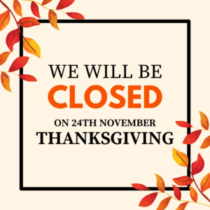 Closed Thanksgiving Day